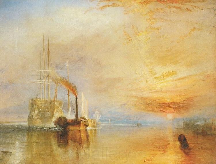 Joseph Mallord William Turner Fighting Temeraire Norge oil painting art